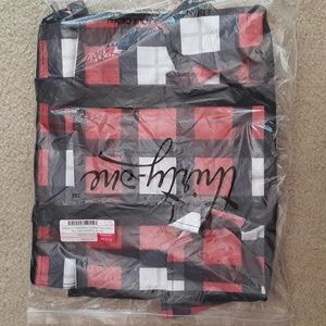 Thirty-One Zip-Top Organizing Utility Tote Check Mate 🛍 NWT